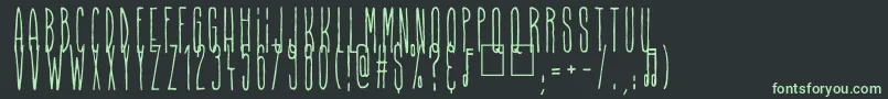 Higher Than High Font – Green Fonts on Black Background