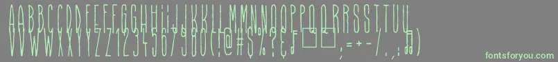 Higher Than High Font – Green Fonts on Gray Background