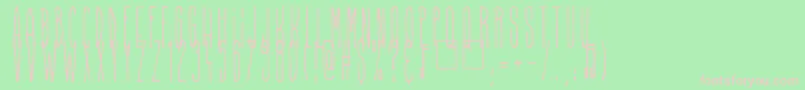 Higher Than High Font – Pink Fonts on Green Background