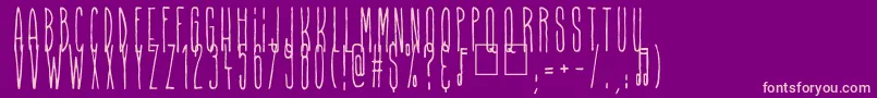 Шрифт Higher Than High – розовые шрифты на фиолетовом фоне