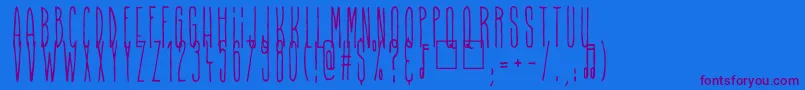 Шрифт Higher Than High – фиолетовые шрифты на синем фоне
