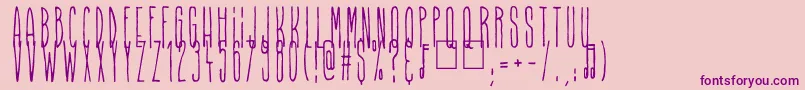 Higher Than High-Schriftart – Violette Schriften auf rosa Hintergrund