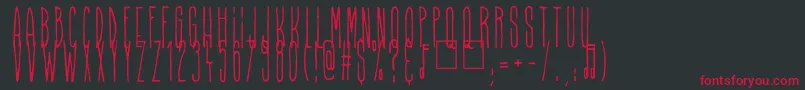 Higher Than High Font – Red Fonts on Black Background