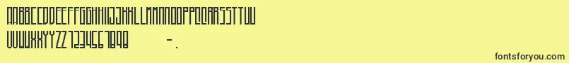 Higher Font – Black Fonts on Yellow Background