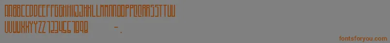 Higher Font – Brown Fonts on Gray Background