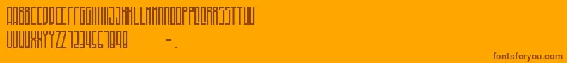 Higher Font – Brown Fonts on Orange Background
