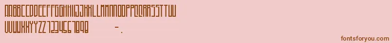 Higher Font – Brown Fonts on Pink Background