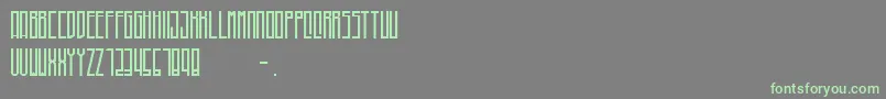 Higher Font – Green Fonts on Gray Background