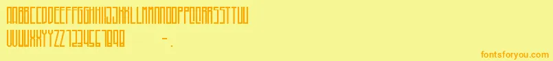 Higher Font – Orange Fonts on Yellow Background