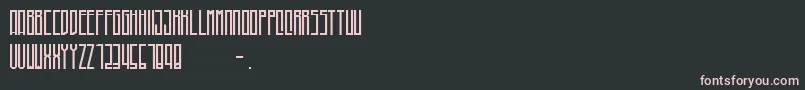 Higher Font – Pink Fonts on Black Background