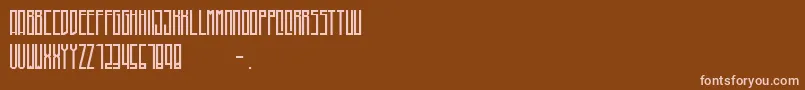 Higher Font – Pink Fonts on Brown Background