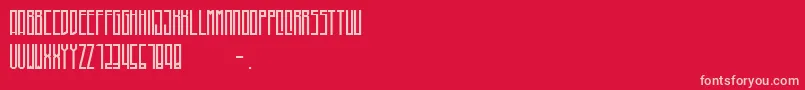 Higher Font – Pink Fonts on Red Background