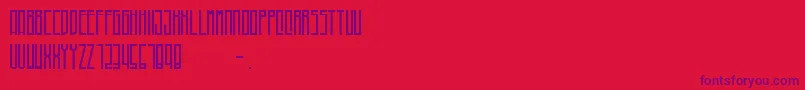 Higher-Schriftart – Violette Schriften auf rotem Hintergrund