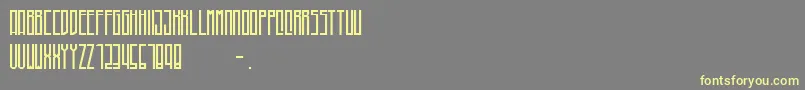 Higher Font – Yellow Fonts on Gray Background
