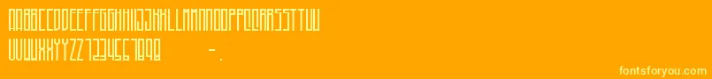 Higher Font – Yellow Fonts on Orange Background