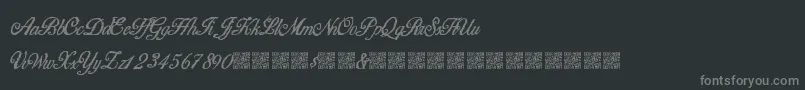 HigherBounties Font – Gray Fonts on Black Background