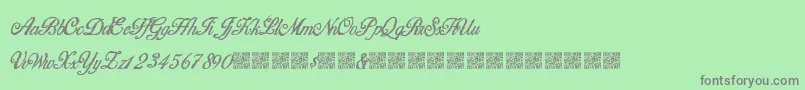 HigherBounties Font – Gray Fonts on Green Background