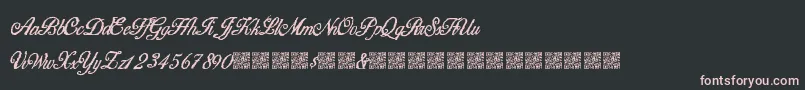 HigherBounties Font – Pink Fonts on Black Background