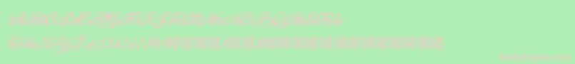 HigherBounties Font – Pink Fonts on Green Background