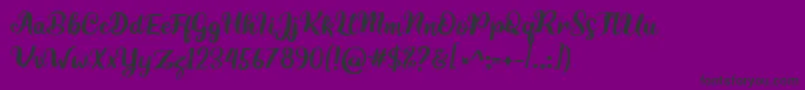 Highest-Schriftart – Schwarze Schriften auf violettem Hintergrund