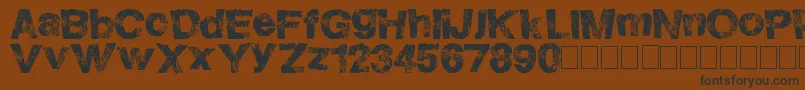 HighFlight Font – Black Fonts on Brown Background