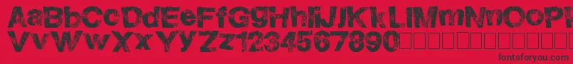 HighFlight Font – Black Fonts on Red Background