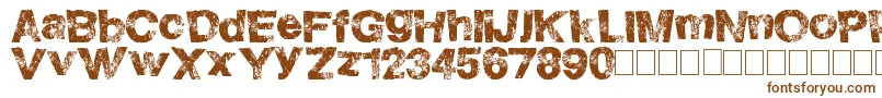 HighFlight Font – Brown Fonts on White Background