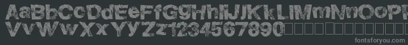 HighFlight Font – Gray Fonts on Black Background