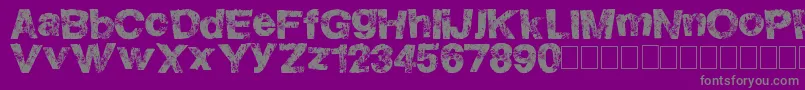 HighFlight Font – Gray Fonts on Purple Background