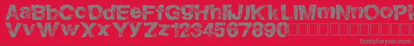 HighFlight Font – Gray Fonts on Red Background