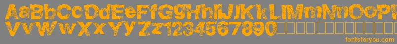 Saiba mais sobre a fonte HighFlight Fonte HighFlight – fontes laranjas em um fundo cinza