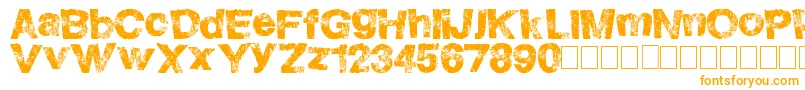 HighFlight-Schriftart – Orangefarbene Schriften