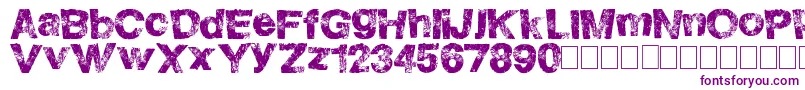 Шрифт HighFlight – фиолетовые шрифты на белом фоне