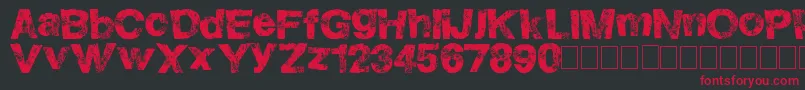 HighFlight Font – Red Fonts on Black Background