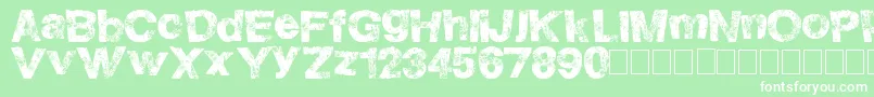 HighFlight Font – White Fonts on Green Background