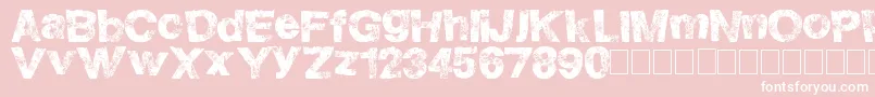 HighFlight Font – White Fonts on Pink Background