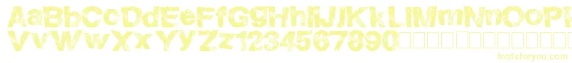 HighFlight Font – Yellow Fonts on White Background