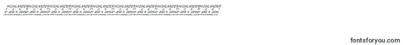 Highlander-Schriftart – Schriften für Zahlen und Nummern