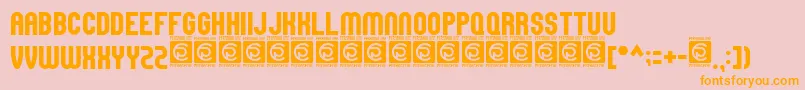 HighMount Free Font – Orange Fonts on Pink Background