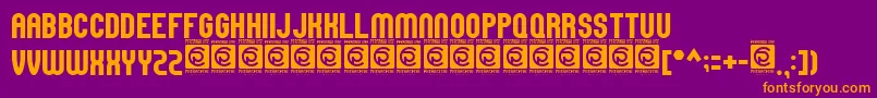 HighMount Free Font – Orange Fonts on Purple Background