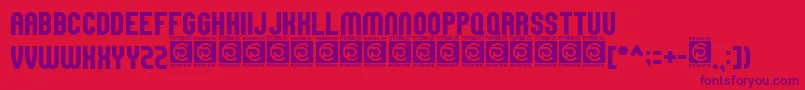 HighMount Free Font – Purple Fonts on Red Background