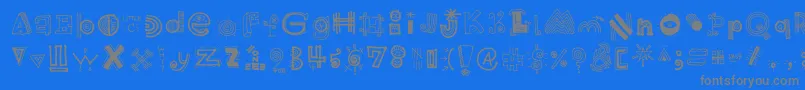 HighSchoolNotebook Regular Font – Gray Fonts on Blue Background