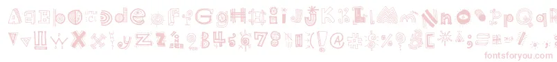 HighSchoolNotebook Regular Font – Pink Fonts on White Background