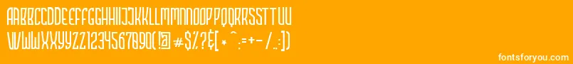 HIGHSTORIES Demo Font – White Fonts on Orange Background
