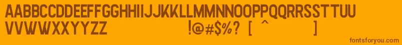 Highstories Sans Font – Brown Fonts on Orange Background
