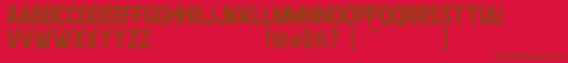 Highstories Sans Font – Brown Fonts on Red Background