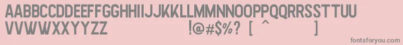 Highstories Sans Font – Gray Fonts on Pink Background