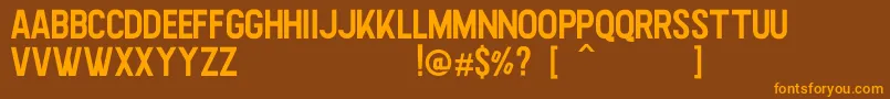 Highstories Sans Font – Orange Fonts on Brown Background