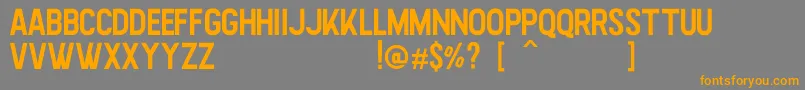 Highstories Sans Font – Orange Fonts on Gray Background