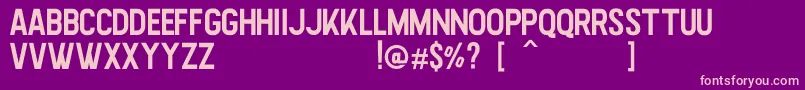 Highstories Sans Font – Pink Fonts on Purple Background